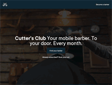 Tablet Screenshot of cuttersclub.com